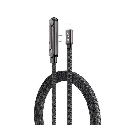 Trending Hot 2 in 1 240W Elbow Fast Charging Mobile Phone Cord Foldable Phone Stand Charge Multi-Angles New Chargering Cable