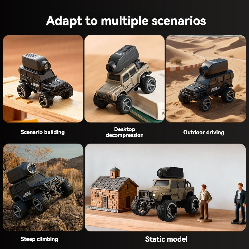 2.4G 1/64 KF32 Mini Alloy 720P FPV Camera Wifi APP Control Remote Control Climbing High Speed Vehicle RC Car Toys