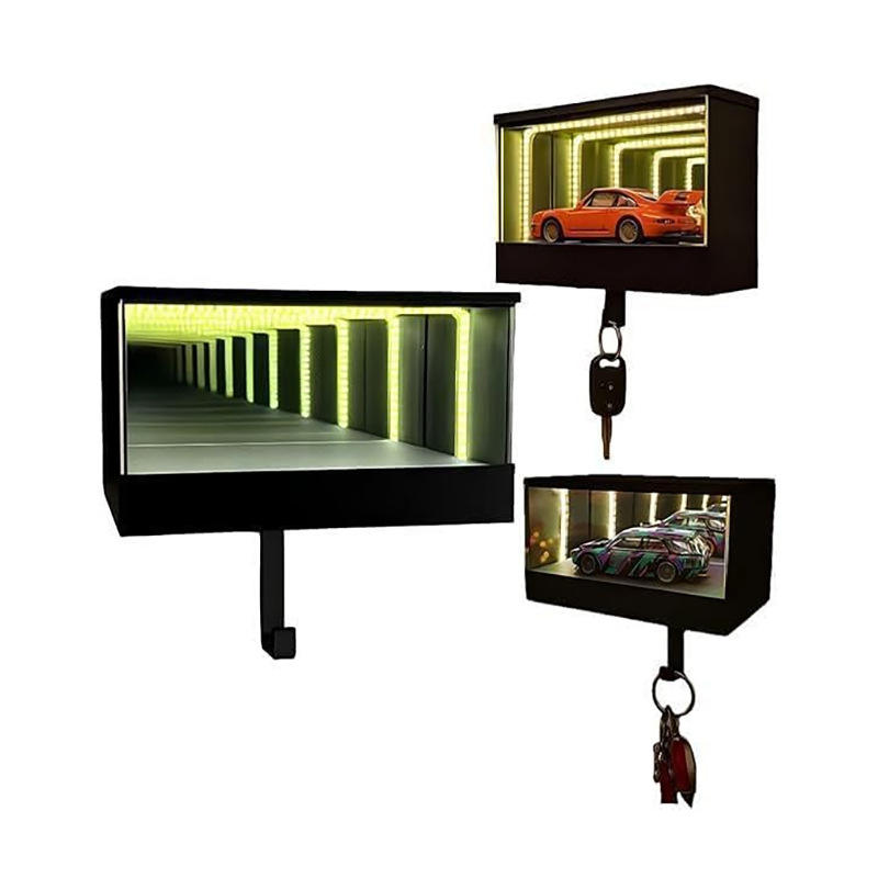 New Cross-border Infinity Garage Keychain Ornament Rectangular Box Hanging